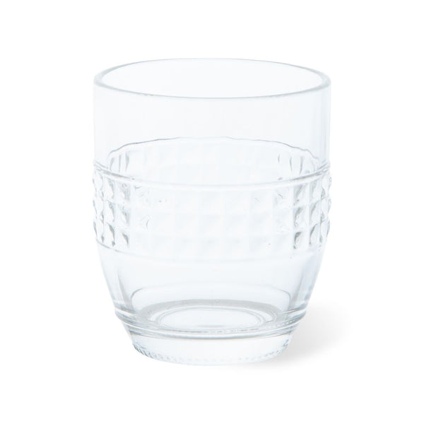 Retro Set of 6 Beverage Glasses - Transparent