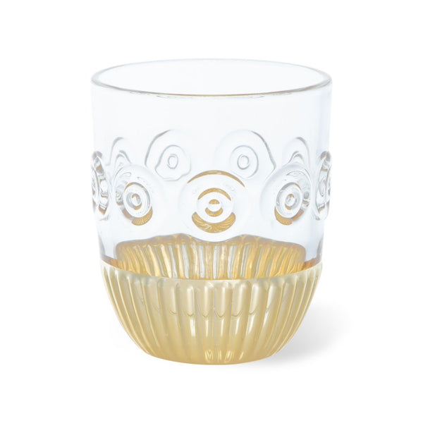 Retro Drinking Glasses (Set of 6) - Gold Electroplated Base