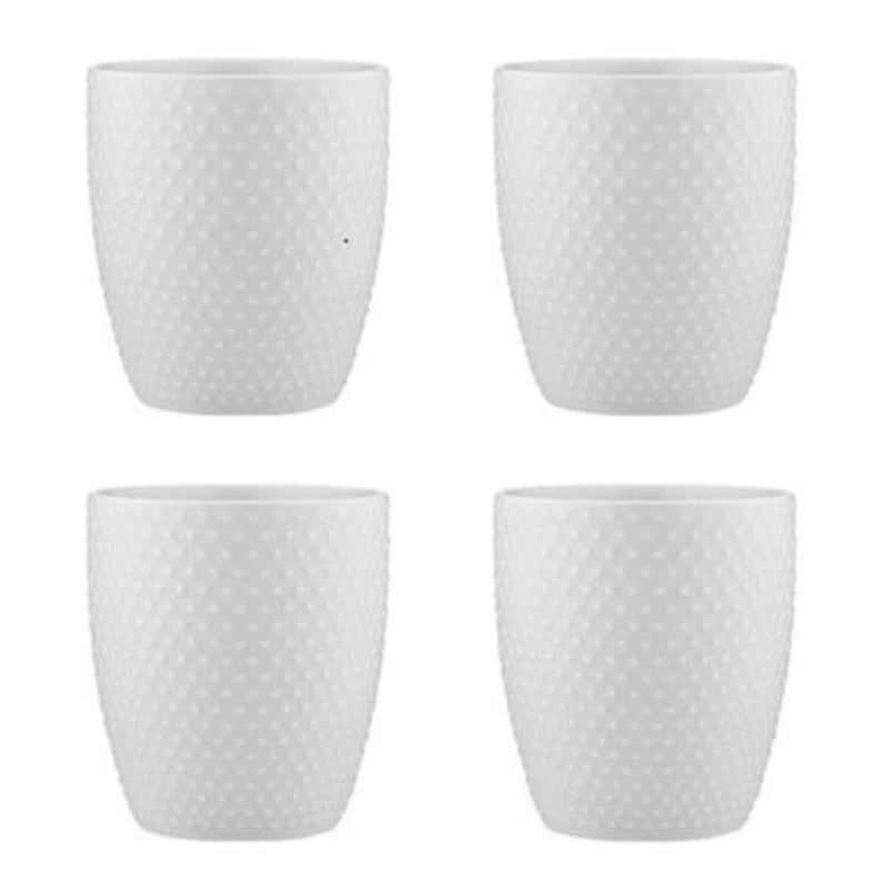 Abode Textured Tumbler (set of 4)  300ml - Charcoal